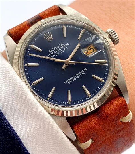 rolex replica blue dial|rolex vintage blue dial.